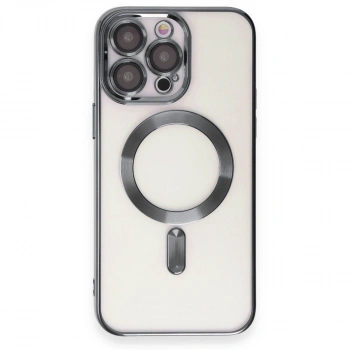 Apple İphone 15 Pro Kılıf Kross Magneticsafe Kapak - Titan Gri