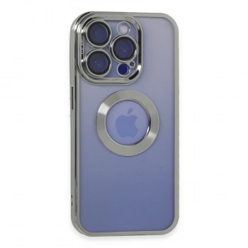 Apple İphone 15 Pro Max Kılıf Slot Silikon - Gümüş