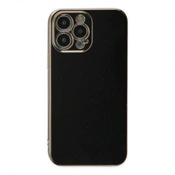 Apple İphone 15 Pro Max Kılıf Volet Silikon - Siyah