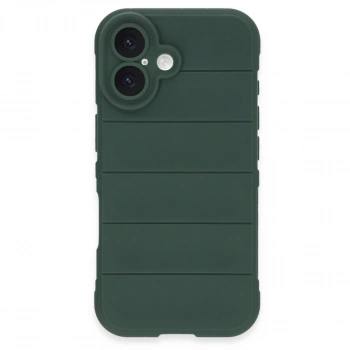 Apple İphone 16 Kılıf Optimum Silikon - Koyu Yeşil