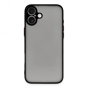 Apple İphone 16 Plus Kılıf Montreal Silikon Kapak - Siyah