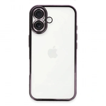 Apple İphone 16 Plus Kılıf Razer Lensli Silikon - Mor