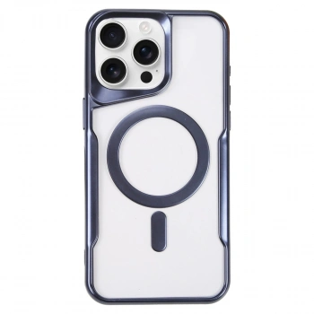 Apple İphone 16 Pro Kılıf Boyi Magsafe Silikon Kapak - Lacivert
