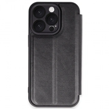 Apple İphone 16 Pro Kılıf Flip Cover - Siyah