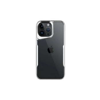 Apple İphone 16 Pro Max Kılıf Boyi Silikon Kapak - Gümüş