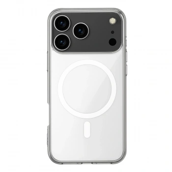 Apple İphone 17 Pro Kılıf Magneticsafe Şeffaf Silikon - Şeffaf