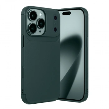 Apple İphone 17 Pro Max Auto Focus Karbon Kapak - Koyu Yeşil