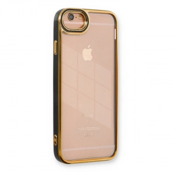 Apple İphone 6 Kılıf Liva Lens Silikon - Siyah