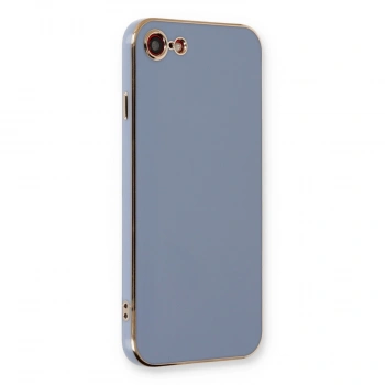 Apple İphone 7 Kılıf Volet Silikon - Mavi