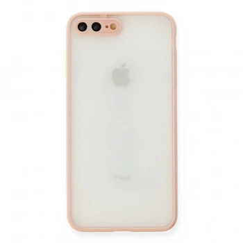 Apple İphone 7 Plus Kılıf Montreal Silikon Kapak - Pembe