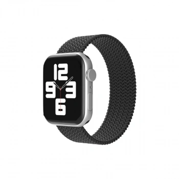 Apple Watch 38mm Ayarlı Solo Silikon Kordon (SAAT DEĞİLDİR) - Siyah