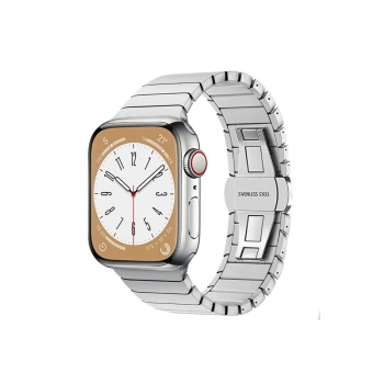 Apple Watch 38mm Kr413 Fine Steel Kordon (SAAT DEĞİLDİR) - Gümüş
