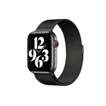 Apple Watch 38mm Metal Mıknatıslı Kordon (SAAT DEĞİLDİR) - Siyah