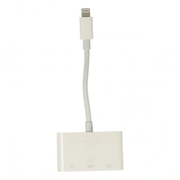 Apr23 Iphone Otg 3in1 - Beyaz