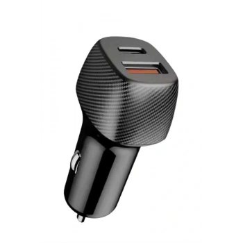 Araç İçi Şarj Cihazı 38w Güç Kapasiteli Type-c Girişli Araba Çakmaklık