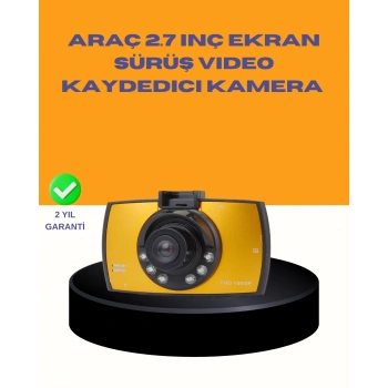 Araç Ön Kamera Full Hd Kayıt Ve G Sensor Özellikli