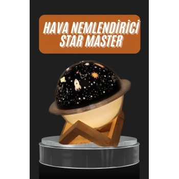 Aromaterapi Hava Nemlendirici Gece Lambası Uzay Model Satürn Oda Kokusu