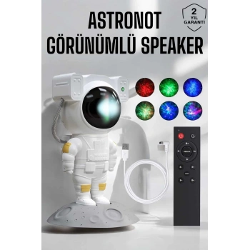 Astronot Görünümlü Projeksiyon Speaker Taşınabilir