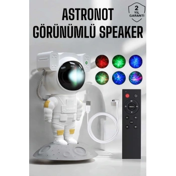 Astronot Görünümlü Projeksiyon Speaker Taşınabilir