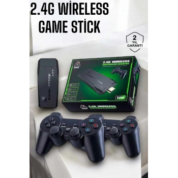 Atari Oyun Konsolu 2000 Oyunlu Game Stick 2.4g Wireless
