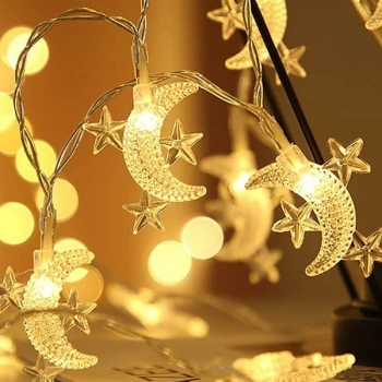 Ay Yıldız Tasarımlı 20 LED USB Aydınlatma