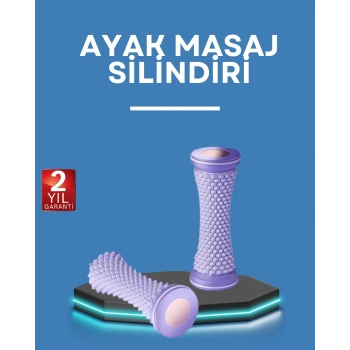 Ayak Masaj Rulosu Akupresur Silindir Kas Gevşetici Taşınabilir