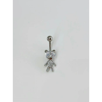 Ayıcık Detaylı Göbek Piercing - Pg0118