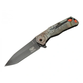 Bağcıklı Çakı 21,5 Cm Yarı Otomatik , Kemerlikli