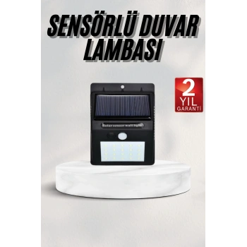 Bahçe Aydınlatması Güneş Enerjili Led Işık Lamba Sensörlü Dekoratif