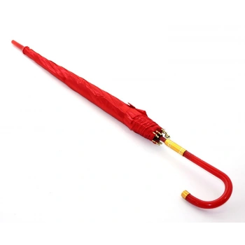 Baston Şemsiye Kırmızı Renk