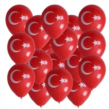 BAYRAKLI BALON 12İNC 100 PARÇA (5324)