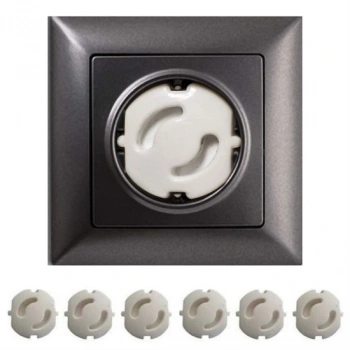 Bebek Çocuk Priz Koruma Kapağı (6 Adet) Çocuk Güvenliği, Priz Muhafazası, Priz Kapatıcı (5324)