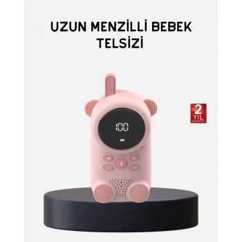 Bebek Telsizi Lcd Ekran Vox İki Yönlü İletişim Usb Şarj Hafif