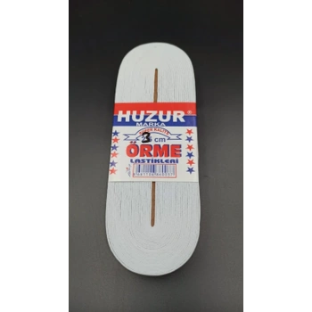 BEYAZ - 3CM PAÇA LASTİK YASSI GENİŞ 10MT. (5324)