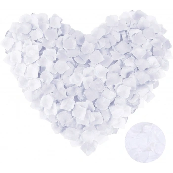 Beyaz Renk Gül Yaprağı - 5 Paket 500 Adet