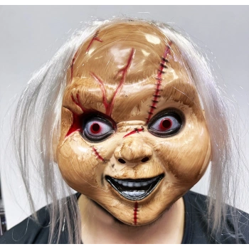 Beyaz Saçlı Chucky Maskesi