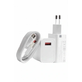 Beyaz Ultra Plus Hızlı Şarj Seti Şarj Adaptörü ve Kablosu 67W