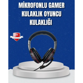 Bilgisayar Oyuncu Kulaklığı – Yumuşak Pedli, Dayanıklı İpli Kablo