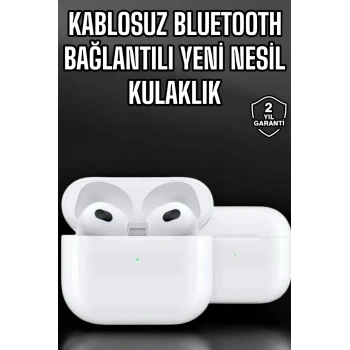 Bluetooth Kulaklık 3.Nesil Kablosuz Uzun Pil Ömrü Dokunmatik Kontrol