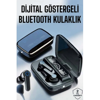 Bluetooth Kulaklık Dijital Göstergeli Kablosuz Uzun Pil Ömrü