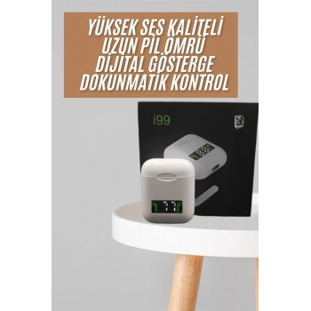 Bluetooth Kulaklık Dokunmatik Kontrol Uzun Pil Ömrü Dijital Göstergeli