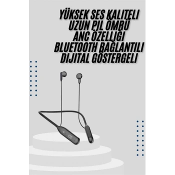 Bluetooth Kulaklık Kablolu Android ve İOS Uyumlu ANC Özellikli