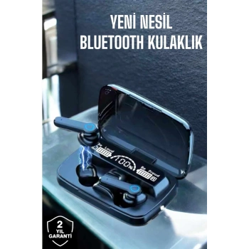 Bluetooth Kulaklık Powerbankli Dijital Göstergeli Dokunmatik Kontrol