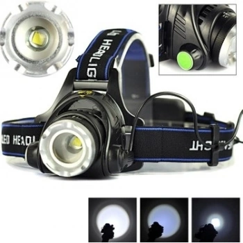 Boruit Led Kafa Feneri 2000lm Xm-l T6 2000 Lumens 3 Modlu
