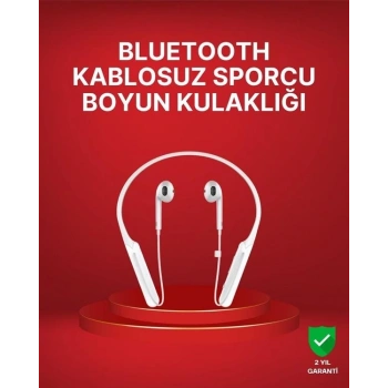 Boyun Askılı Kablosuz Kulaklık – Uzun Süreli Batarya Performansı