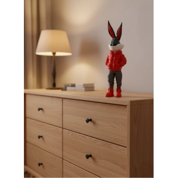 Bugs Bunny Büyük Boy Figür 10×34 Cm Salon Dekoru