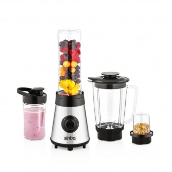 BUZ KIRICI - KAHVE ÖĞÜTÜCÜ HAZNELİ - ŞİŞELİ ÇOK AMAÇLI SMOOTHIE BLENDER 800ML - 500W SHB-3190 (5324)