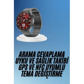 Çağrı Cevaplama Sesli Asistan Çoklu Dil Desteği 5.0 Bluetooth Akıllı Saat
