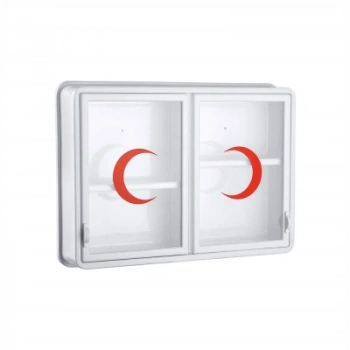 CAM 2 KAPAKLI ECZA DOLABI 35x49x10 cm (5324)