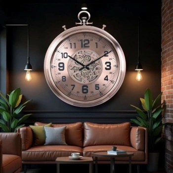 Çarklı Duvar Saati 52 cm